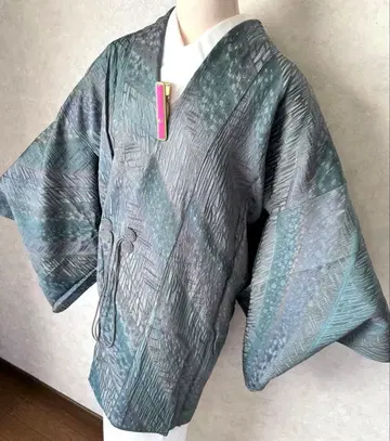 s07 새상품급 순수 실크 롱 도중기 화장 68.5