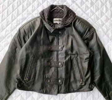 가죽 자켓 퀼팅 천연 가죽 숏 기장 블랙 빈티지 대만제