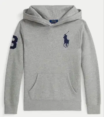 Polo 그레이 후드티 후드 부착 랄프 로렌