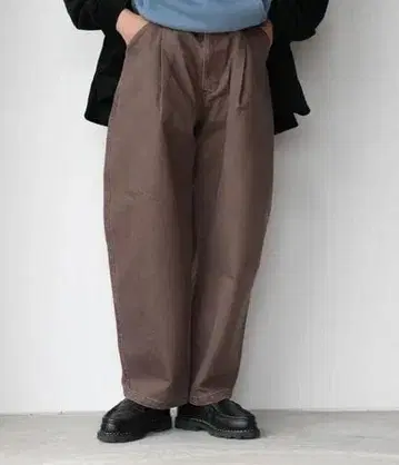 25AW STILL BY HAND 12oz 데님 팬츠 데님 팬츠 브라운