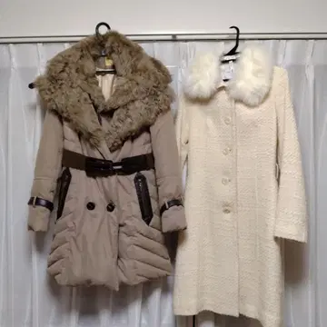 퍼 포함 롱 코트 2세트