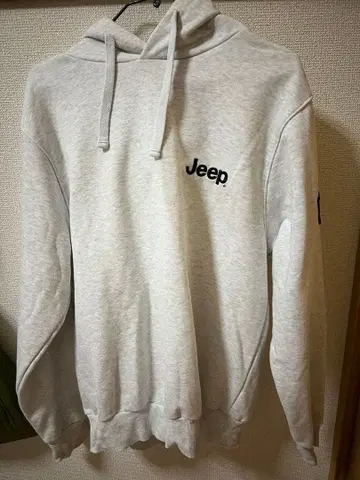 Jeep 그레이 후드티 후드 부착