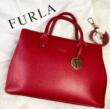 [ 컨디션 최상 ] 훌라 린다 L 2way 토트 숄더백 빨간색 핑크