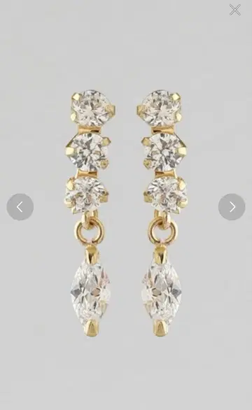 [K10] ANEMONE 3알 x 마키스 지르코니아 귀걸이