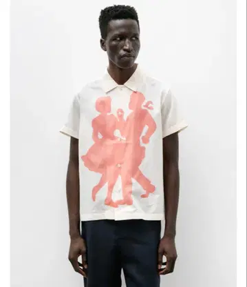 BODE GENTLEMAN CALLER SS SHIRT CREAM