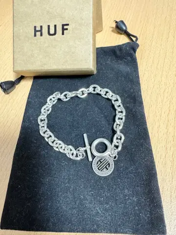 HUF 실버 체인 팔찌