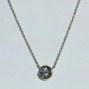 STAR JEWELRY Pt 문 세팅 목걸이 0.25ct