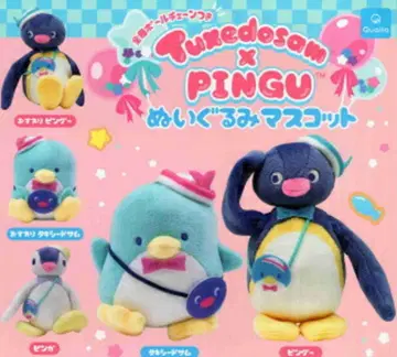 [ 새상품 ] 핑 x 턱시도샘 봉제 인형 마스코트 전 5종 세트 컴프