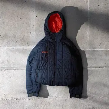 컬럼비아 hooded puffer jacket 네이비 tech 00s