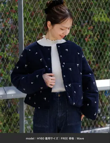 [ 택 포함 미사용 새상품 ] flower 포링플라워 코트