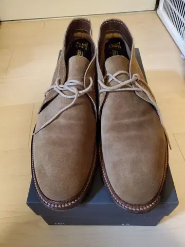 새상품급 ALDEN 1494 스웨이드 언라인드 차카 9D 베이지
