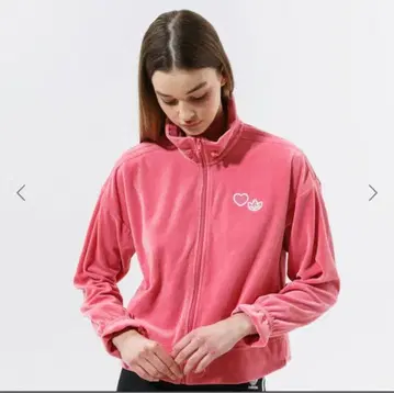 adidas 벨로아 트랙 자켓 핑크