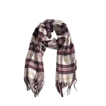 택 포함 잉게보그 캐시미어 스톨 머플러