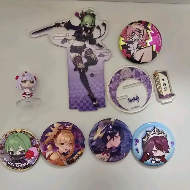 원신 젠존제 굿즈 아크릴스탠드/캔뱃지