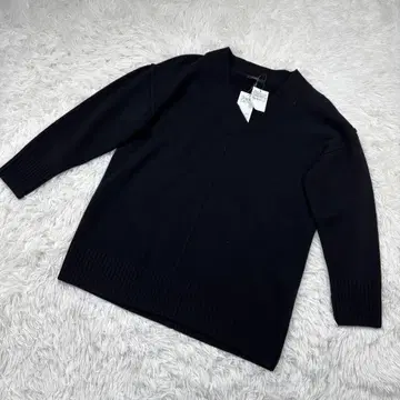 쉽스 택 포함 미사용 새상품 니트 울100% 블랙 ONE SIZE