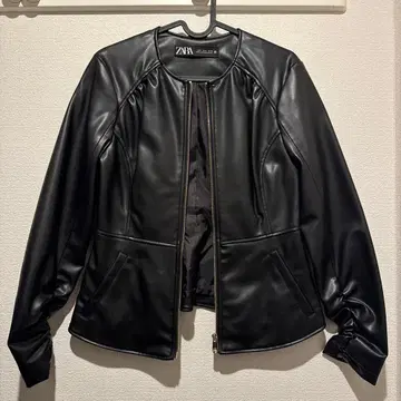 블랙 가죽 자켓