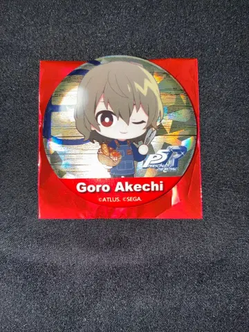 페르소나 5R 아케치 고로 R 베이커 캔뱃지(당첨) 홀로그램