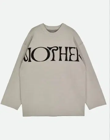 MOTHER LOGO OVER KNIT nounless