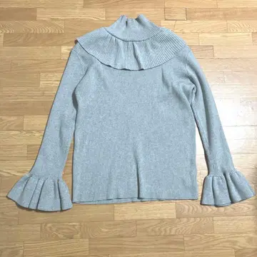 [새상품급] ELFRANK 엘프 랭크 립 니트 사이즈 F 그레이