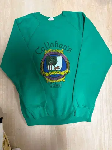 Callahan's 에메랄드 그린 맨투맨 90s M 상당 usa 제조