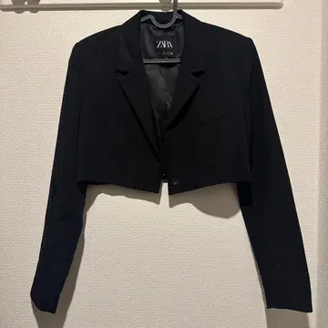 ZARA 블랙 숏 기장 테일러드 자켓