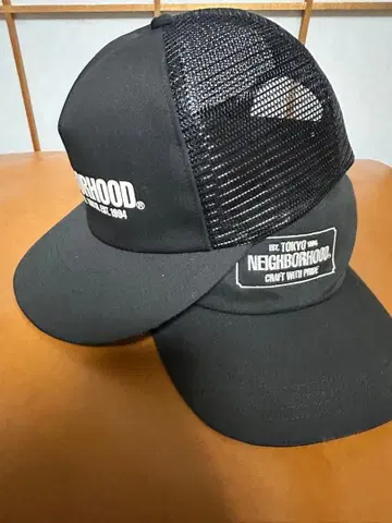 NEIGHBORHOOD 메쉬 백 캡 블랙