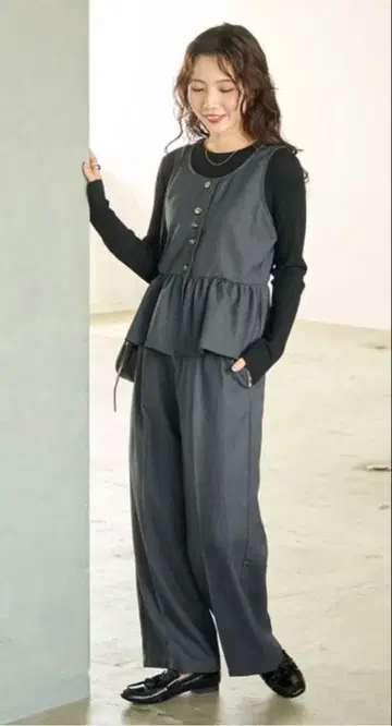 프릭스스토어 페플럼 베스트 튜닉 셋업 [ 새상품 ]