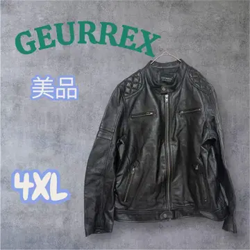 GEURREX 저레 천연 가죽 자켓 소가죽 가죽 자켓 4XL