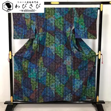 코몬 마에다 진센 쿄 사라사 아름다운 색채 크레이프 원단 K-5596