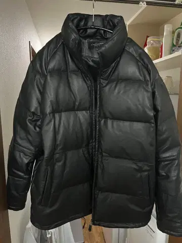 FIRSTDOWN 퍼스트다운 가죽 다운 자켓 천연 가죽