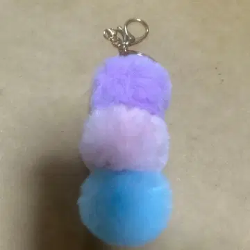 퍼 모자 꽁지 키링 3색