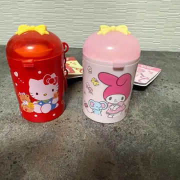 마이멜로디 헬로키티 코인 케이스 코인 실린더 세트