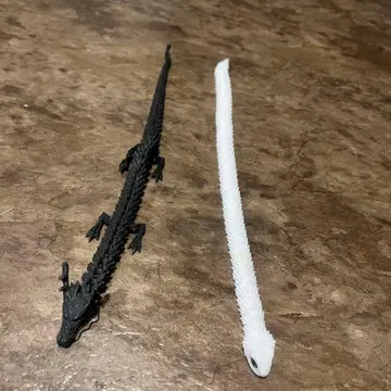 리얼한 가동식 드래곤 & 뱀 ( 전체 길이 30cm 3D 프린트 )