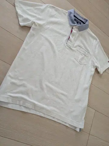 TOMMY HILFIGER 타미힐피거 피케 셔츠 L 사이즈 화이트