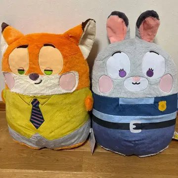 12주년 주토피아 2 나란히 도미 프렌즈 빅! 봉제 인형 2개