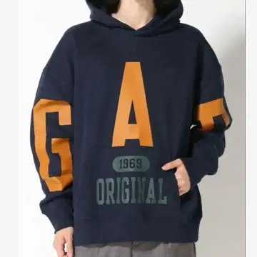 GAP 후드 부착 후드티 네이비 M 사이즈