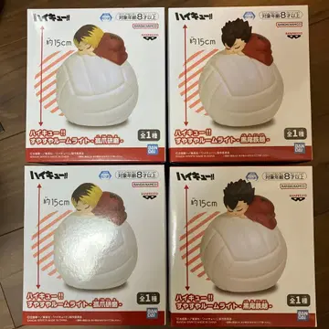 하이큐!! 쌔근쌔근 룸 라이트 쿠로오 테츠로 코즈메 켄마 세트