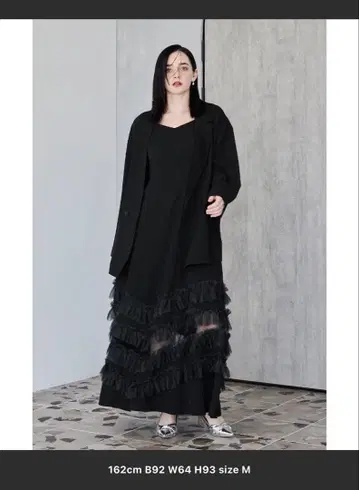 niana 트랜스페어런트 헤셋업 드레스