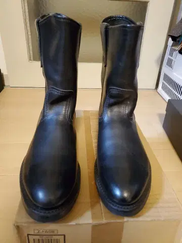 RED WING 8155 페코스 부츠 블랙 9인치 커스텀 9E