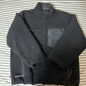 TAION 블랙 플리스 자켓