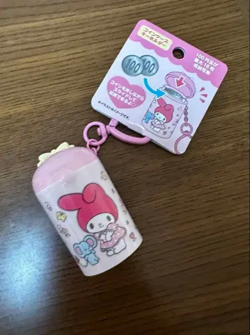 산리오 마이멜로디 마이멜로 코인 케이스 키링 코인 실린더