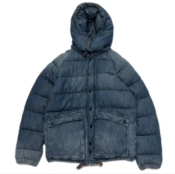 BROWN by 2tacs 새상품급 가공 인디고 데님 다운 자켓