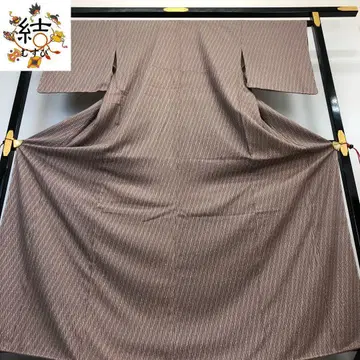 MK-1093 코몬 세이부 맞춤 타테와쿠 패턴 크레이프 원단 팥색