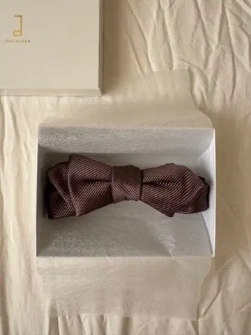 안텔리베 Amtteliebe 브라운 나비 넥타이 박스 포함 브라이덜