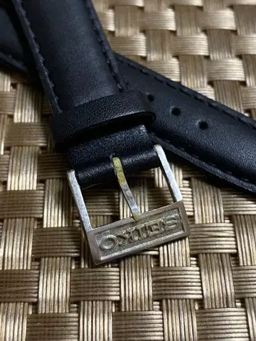 빈티지 세이코 실버 비죠 & 세이코 새상품 벨트 세트 9 Seiko