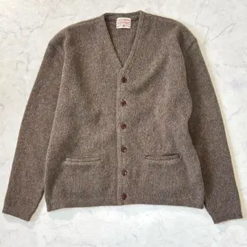 새상품급 본쿠라 알파카 가디건 헤어리 브라운 40 tk5