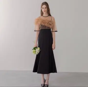 [ LEJA ] 볼륨 튤 플레어 드레스 원피스 결혼식 파티 드레스