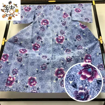 MK-1516 유카타 꽃 무늬 흐릿한 꽃 색