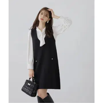 프로포션 바디 드레싱 밀라노 리브 니트 미니 원피스