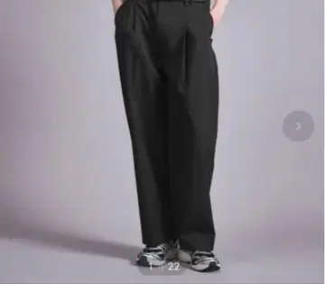 하이 트위스트 트윌 2P 와이드 팬츠